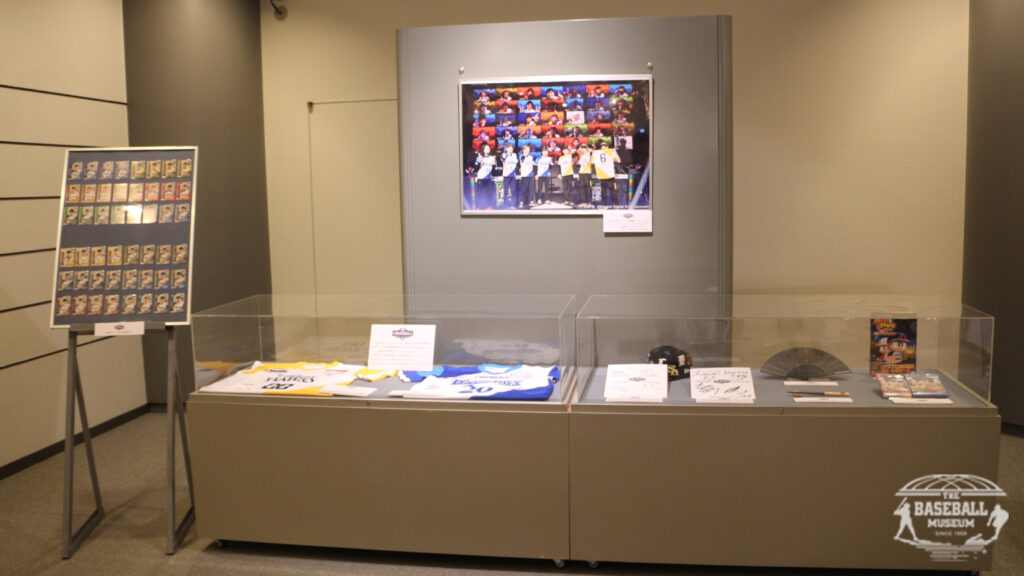 「eBASEBALL プロリーグ」 2020シーズン関係資料の展示風景
